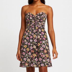 Shoshanna | Floral Strapless Mini Dress